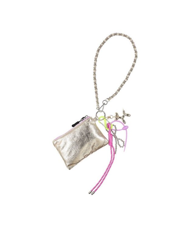 UNBILLION カシュカシュ cachecache / ミニポーチ付じゃらじゃらチャーム ゴールド