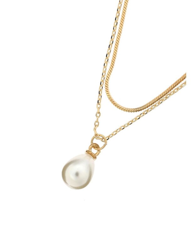 Green Parks ・ＨＡＬＦ　ＴＩＭＥ　２レンパールネックレス Gold