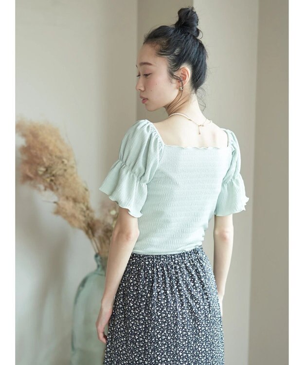 earth music&ecology カットシャーリングプルオーバー Mint