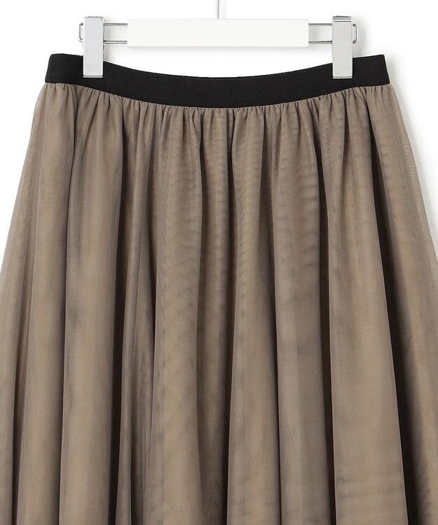 23区 【WEB限定/洗える】エアリーチュール スカート ベージュ系