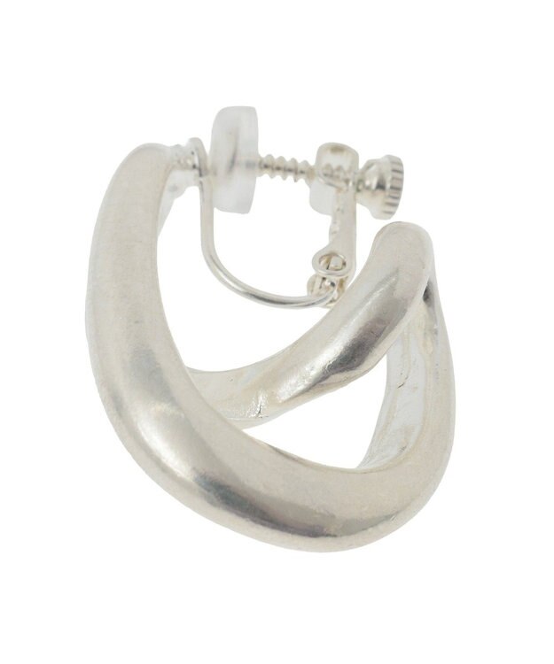 YECCA VECCA クロスフープイヤリング Silver