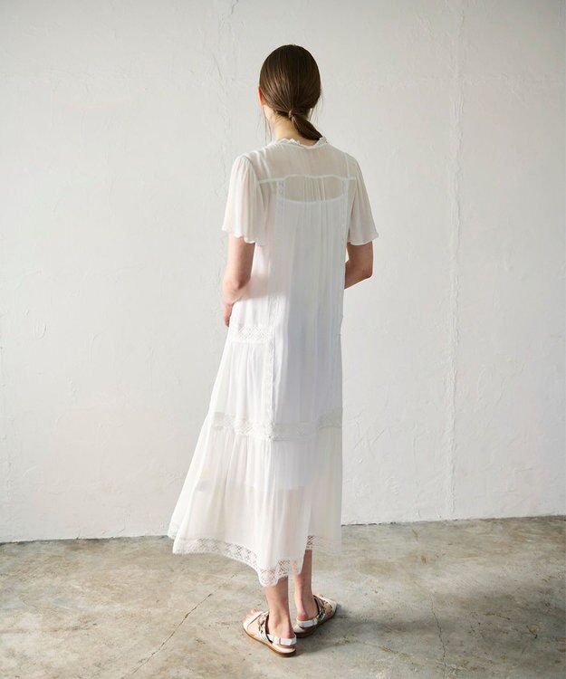 GRACE CONTINENTAL レースコンビカフタンワンピース キナリ