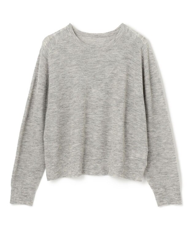 UNFILO ファインアルパカ クルーネック グレー