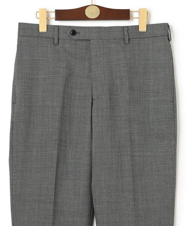 J.PRESS MEN 【J.PRESS BASIC】ペピンメリノコンフォート ストレッチバーズアイ スラックス ライトグレー系