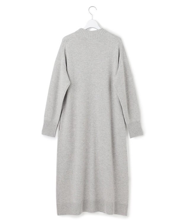 23区 S 【洗える】カシミヤブレンド ニットワンピース ライトグレー系