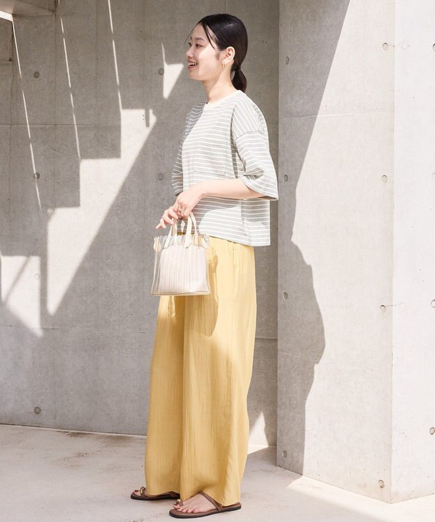 AMERICAN HOLIC 【接触冷感】ワッシャーイージーパンツ Mustard