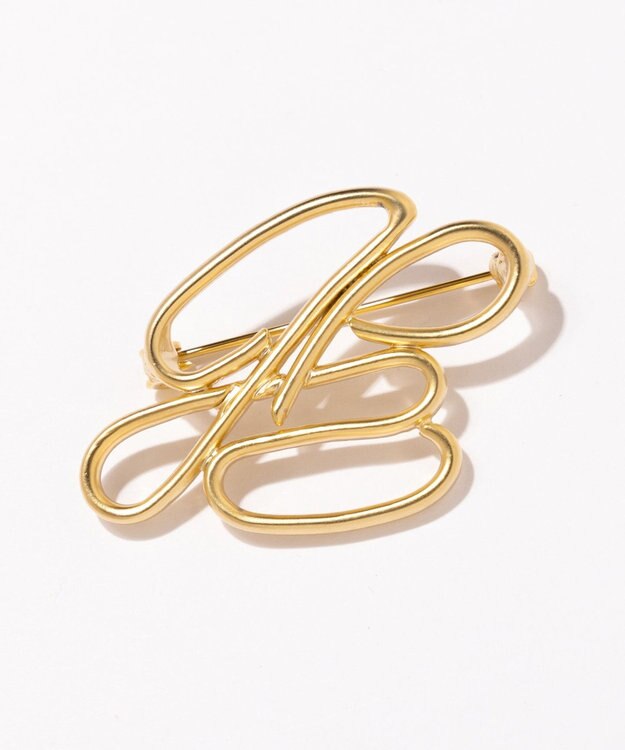 J.PRESS LADIES JPデフォルメ ブローチ ゴールド系