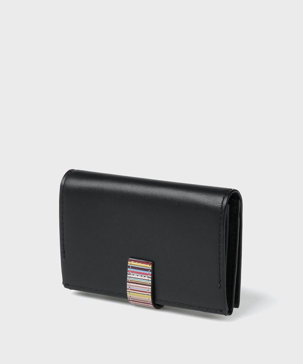 Paul Smith シグネチャーストライプタブ 名刺入れ ブラック
