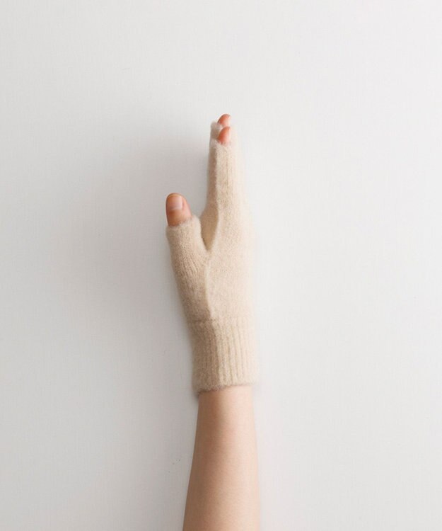 ORuKuBET ソフトニットグローブ(WOMEN) アイボリー