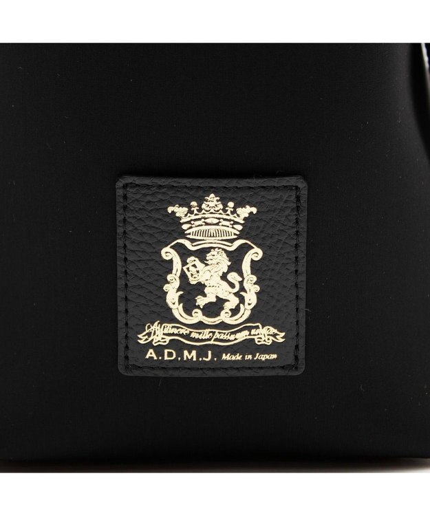 A.D.M.J. 【魔法の様に軽い】マジックライト/イタリアンファブリックステッチ刺しゅうデイリートートM ブラック