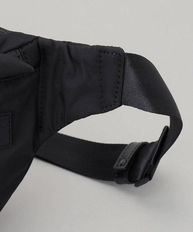 GOTAIRIKU 日本製【PELLE MORBIDA】DICROS SOLO ウエスト型ショルダーバッグ ブラック系