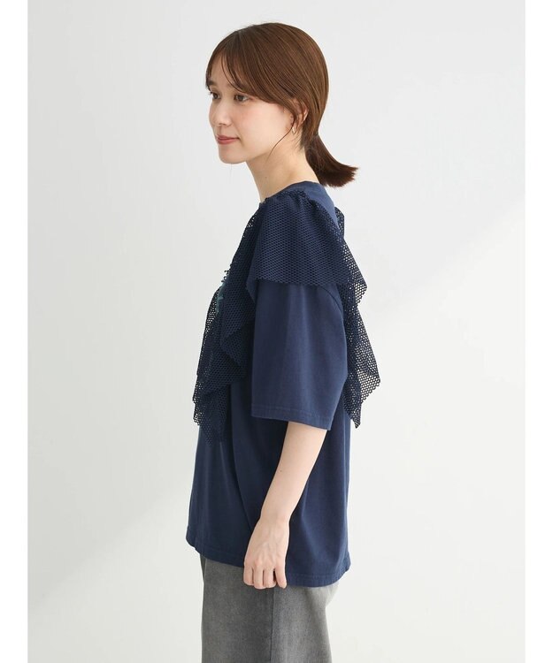 Green Parks ・ＳＵＧＡＲ　ＳＰＯＯＮ　ＬＩＯＮｐｔラッフルＴＥＥ Navy