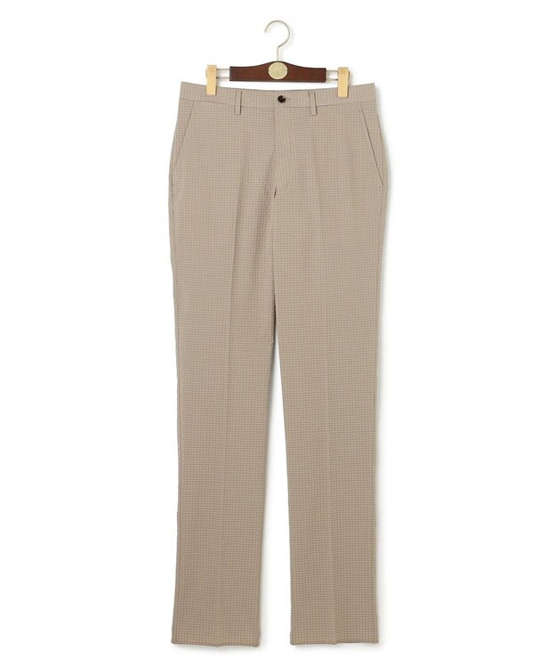 J.PRESS MEN クールマックスサッカー ステムテーパードパンツ ベージュ系3