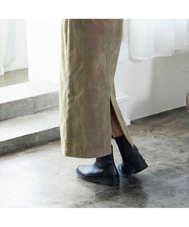 ing <ing PLUS>【WEB限定】【3E】厚底ショートブーツ ブラック