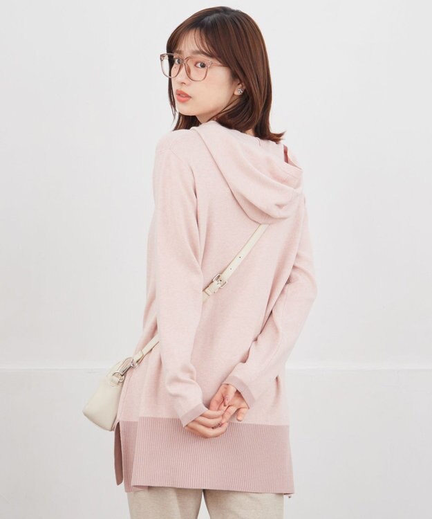 Tiaclasse ミニチェッカー裏起毛・ストレートパンツ ベージュ