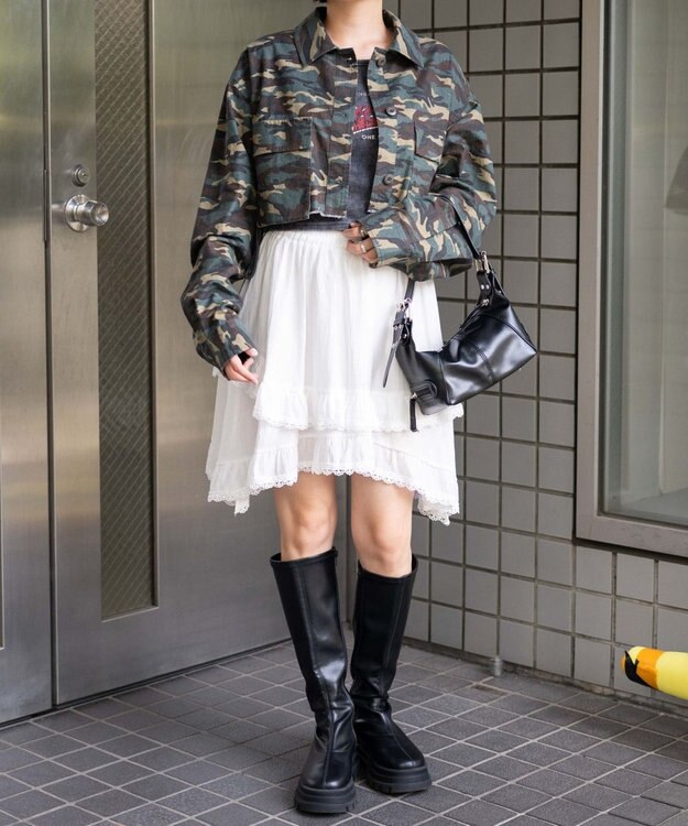 WEGO ミリタリーショートシャツ 柄1