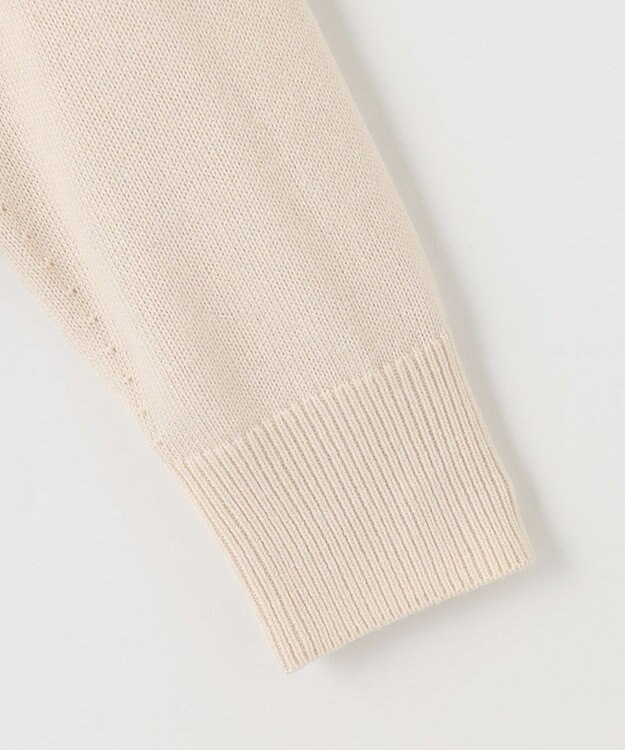 自由区 【洗える】ウールミックス フレンチマリン風ニット アイボリー系