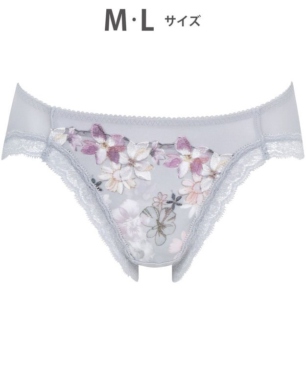 WACOAL ショーツ 【重力に負けないバストケアBra】 はきこみ丈あさめ はきごこちがよい BRB414とペア レディース PRA114 /ワコール チャコールグレー