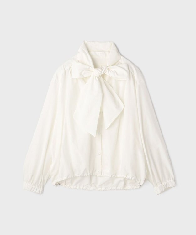 GRACE CONTINENTAL ボウタイシャツブルゾン ホワイト