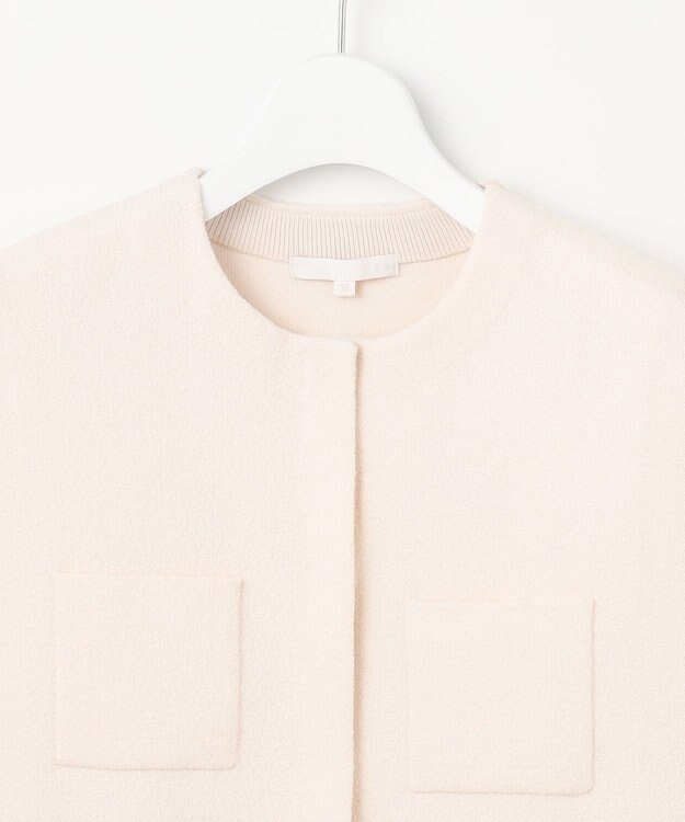 自由区 L 【洗える】ループボンディングニット ジレ アイボリー