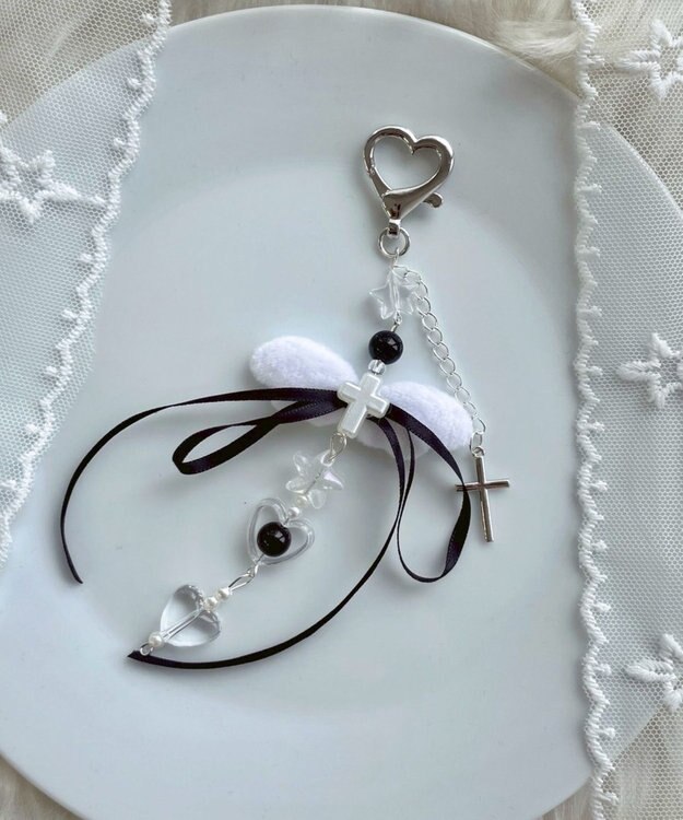 WEGO エンジェルビーズキーホルダー 柄6