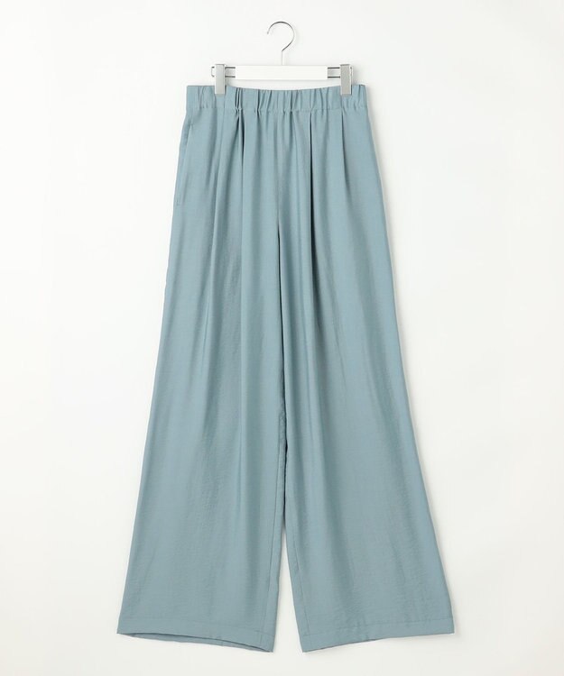 自由区 L 【SHIHOさん着用・ご好評アイテム・新色追加・セットアップ対応】エアリーツイルワイド パンツ ［新色］サックス