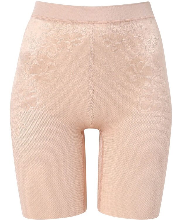 Wing ガードル 汗をかいてもさらさら 接触冷感(身生地部) シルエットすっきり 【夏の涼軽パンツ】 ロング丈 一枚ばき可能 春 夏 KQ2715 ウイング／ワコール ベージュ