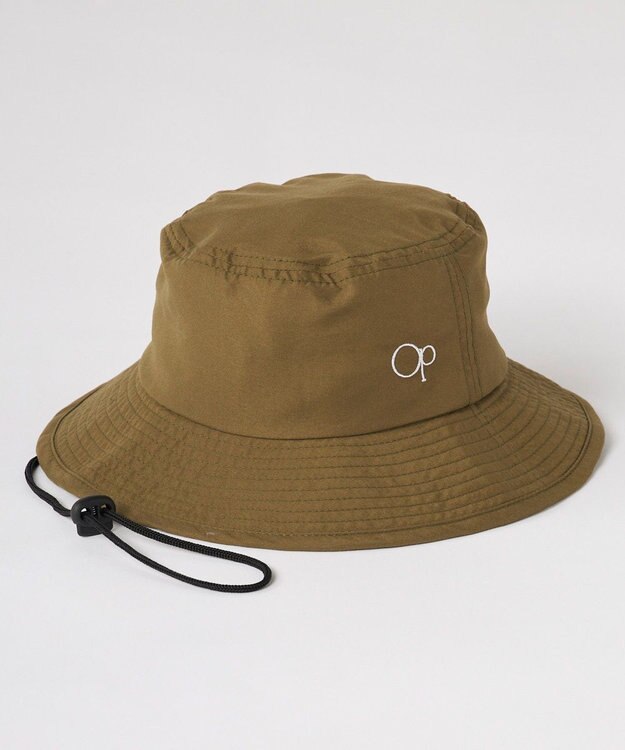 OP／FILA 【Ocean Pacific】日除け付き無地サーフハット カーキ
