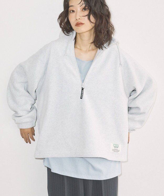AMERICAN HOLIC Discus フリースハーフジッププルオーバー Oatmeal