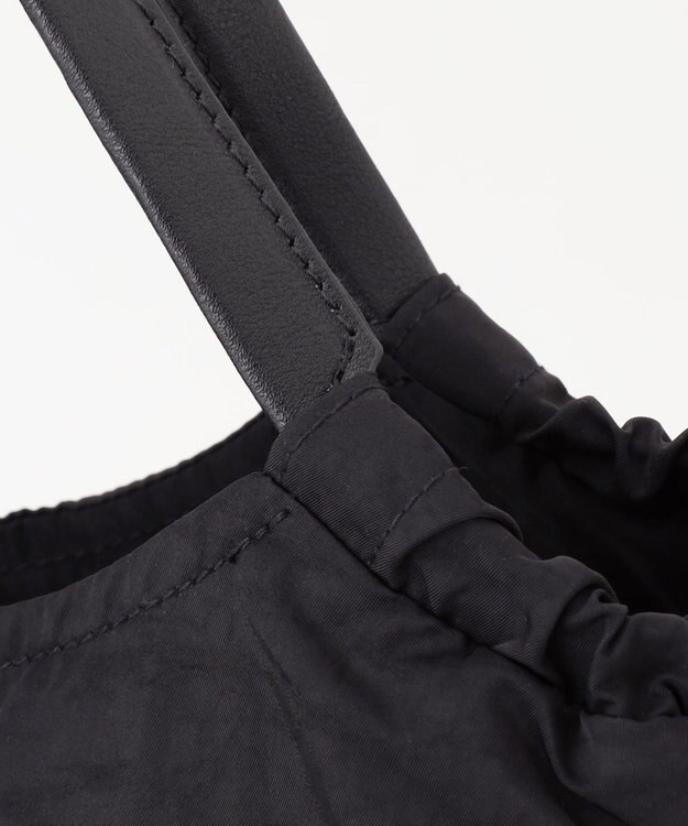 Y'SACCS 【Y’SACCS vous et】サイドギャザー2WAYトート Mサイズ ブラック