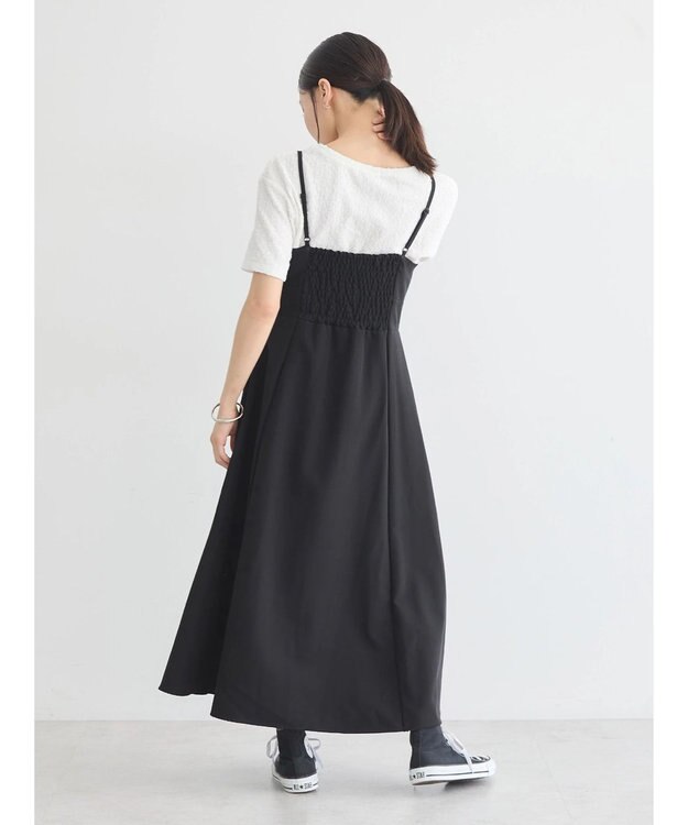 earth music&ecology プリーツジャンドレ Black
