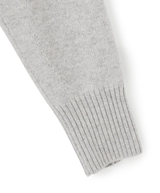 23区 S 【洗える】カシミヤブレンド ニットワンピース ライトグレー系