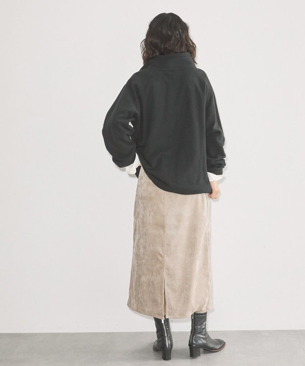 AMERICAN HOLIC Discus フリースハーフジッププルオーバー Black