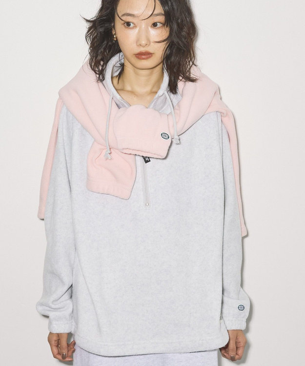 AMERICAN HOLIC Discus フリースハーフジッププルオーバー Oatmeal