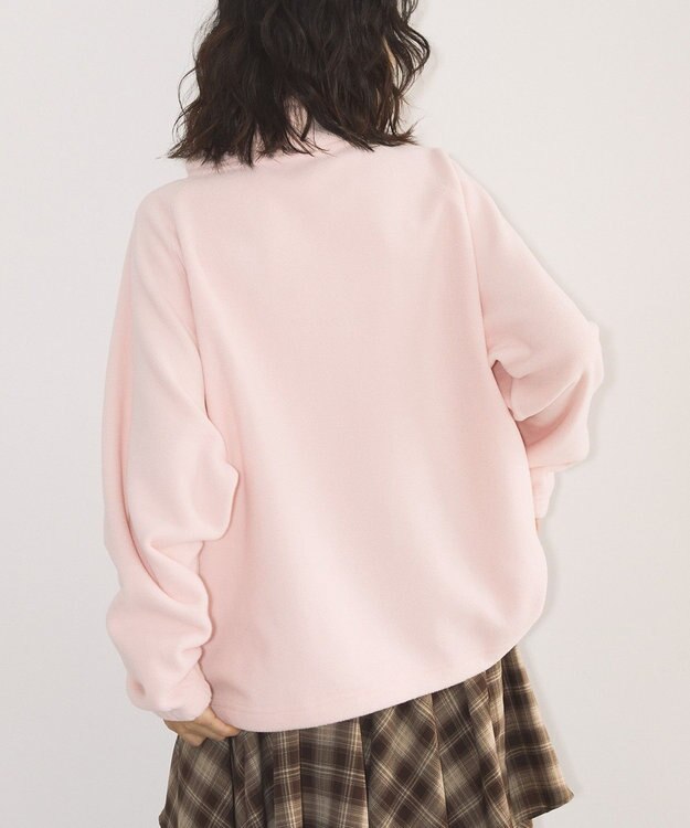 AMERICAN HOLIC Discus フリースハーフジッププルオーバー Pink