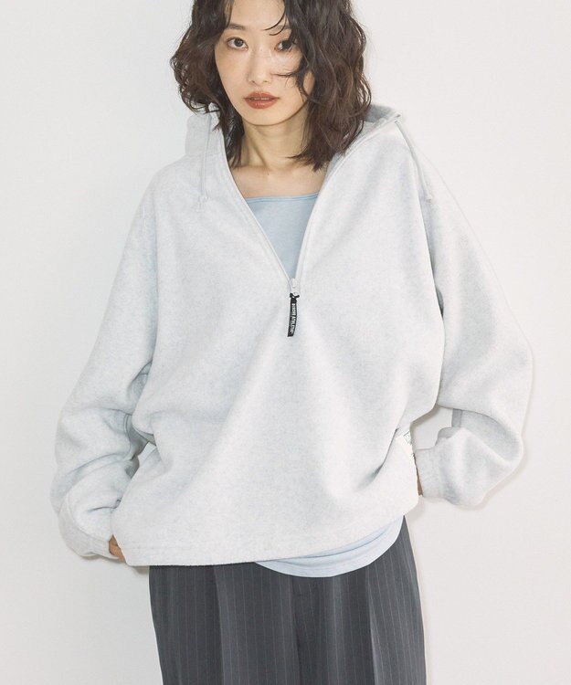 AMERICAN HOLIC Discus フリースハーフジッププルオーバー Oatmeal