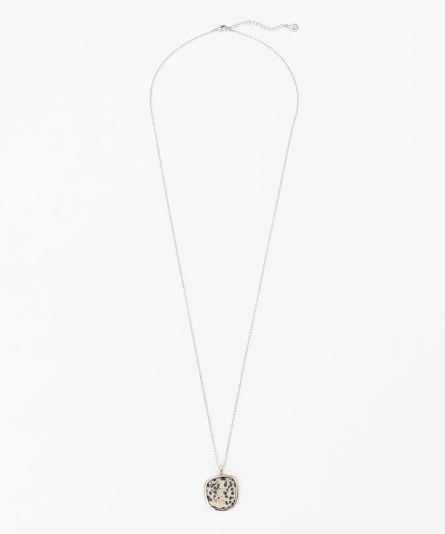 23区 ダルメシアンジャスパー ネックレス シルバー系