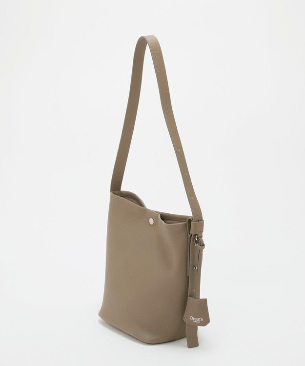 TOPKAPI 【Breath TOPKAPI】ELAN エラン シュリンクレザー ワンショルダーバッグ グレージュ