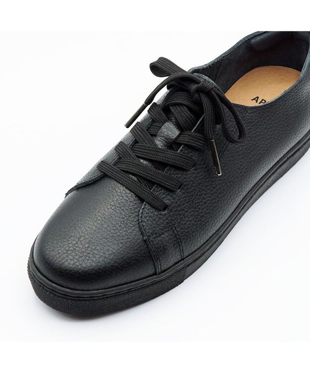 APOM アンライニングレースアップスニーカー30 ブラックB