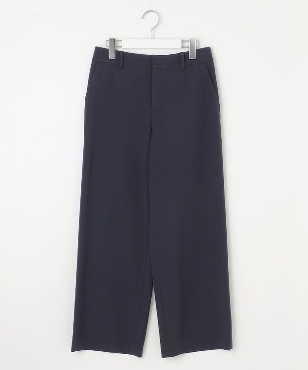 J.PRESS LADIES 【WEB限定カラーあり】T/Rアルガンシルク ワイド パンツ ネイビー系