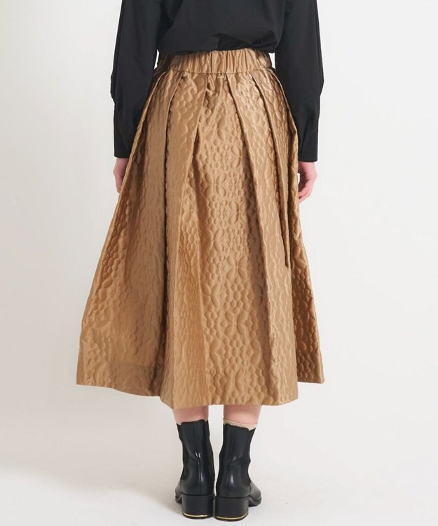 muuc 【土の凹凸を表現したナイロン素材】テレイン スカート ベージュ