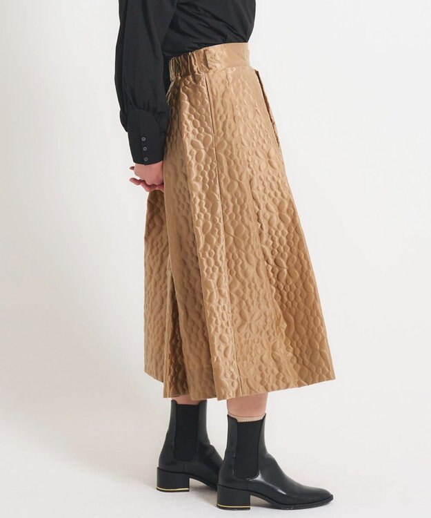 muuc 【土の凹凸を表現したナイロン素材】テレイン スカート ベージュ