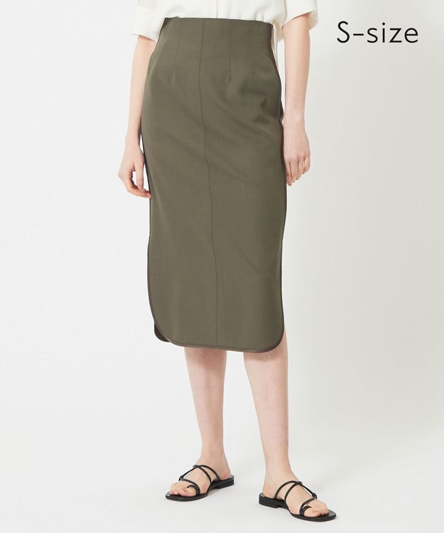 BEIGE， 【S-size】WISTERIA / ナロースカート Khaki