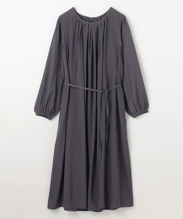 ANY L ギャザーワンピース チャコール