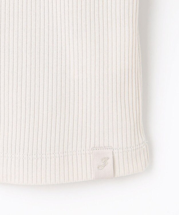 J.PRESS LADIES リブ クルーネック カットソー グレージュ系