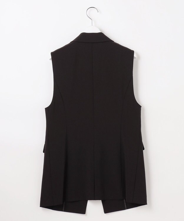 ANY SIS L セレモニーダブルクロス ジレ ブラック