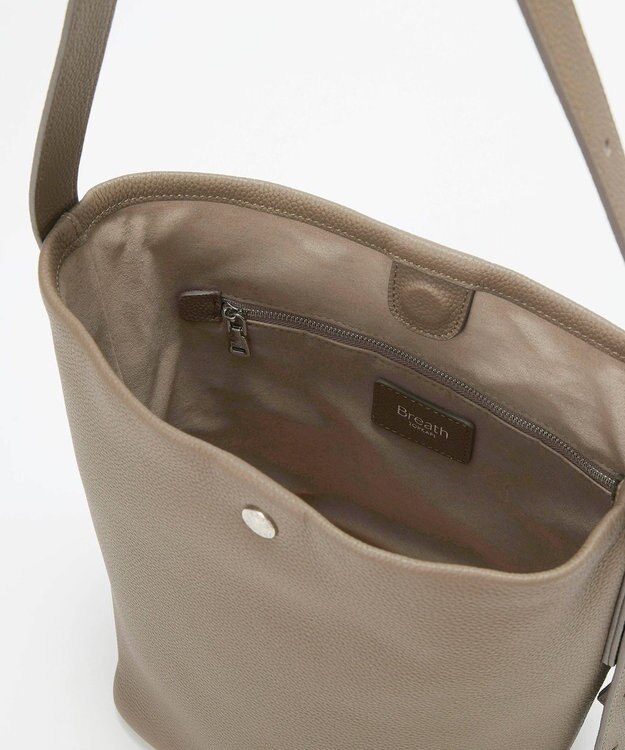 TOPKAPI 【Breath TOPKAPI】ELAN エラン シュリンクレザー ワンショルダーバッグ グレージュ