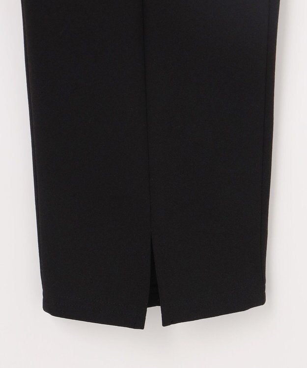 自由区 L 【17号サイズまで展開・SHIHOさん着用】ジョーゼットニット パンツ ブラック