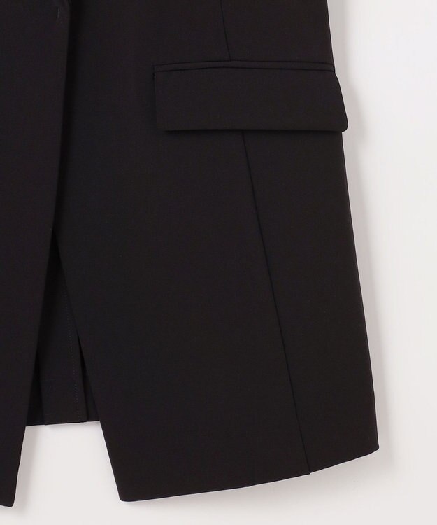 ANY SIS L セレモニーダブルクロス ジレ ブラック