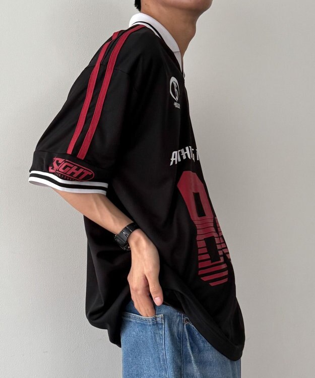 WEGO ナンバリングサッカーT（SS） ブラック